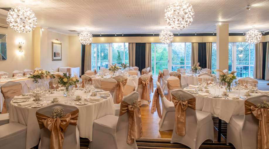 Park Suite laid up for wedding breakfast