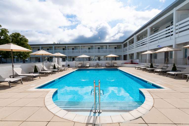 The Barnstaple Hotel Outdoor Swimming Pool and Sun Loungers