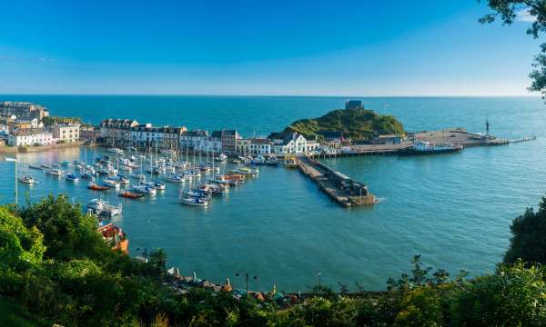 Ilfracombe Harbour Aerial View North Devon