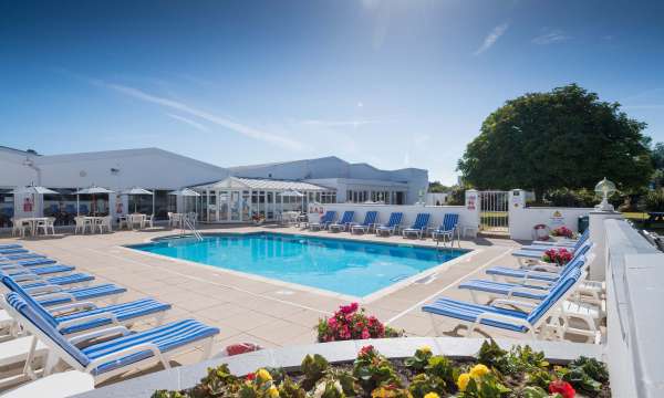 The Barnstaple Hotel Outdoor Swimming Pool and Sun Loungers