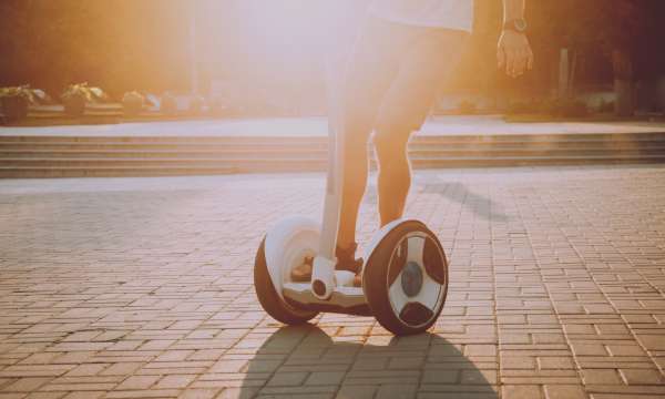 person on a segway