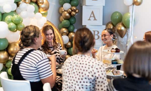 Laughing With Friends Enjoying Afternoon Tea at The Park Hotel