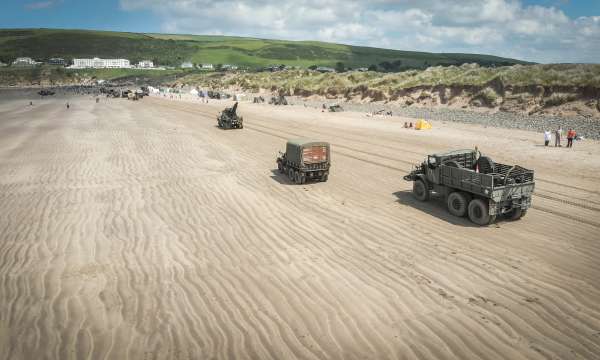 D Day at Saunton Sands Beach