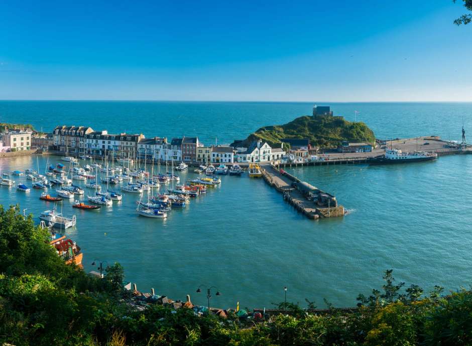 Ilfracombe Harbour Aerial View North Devon