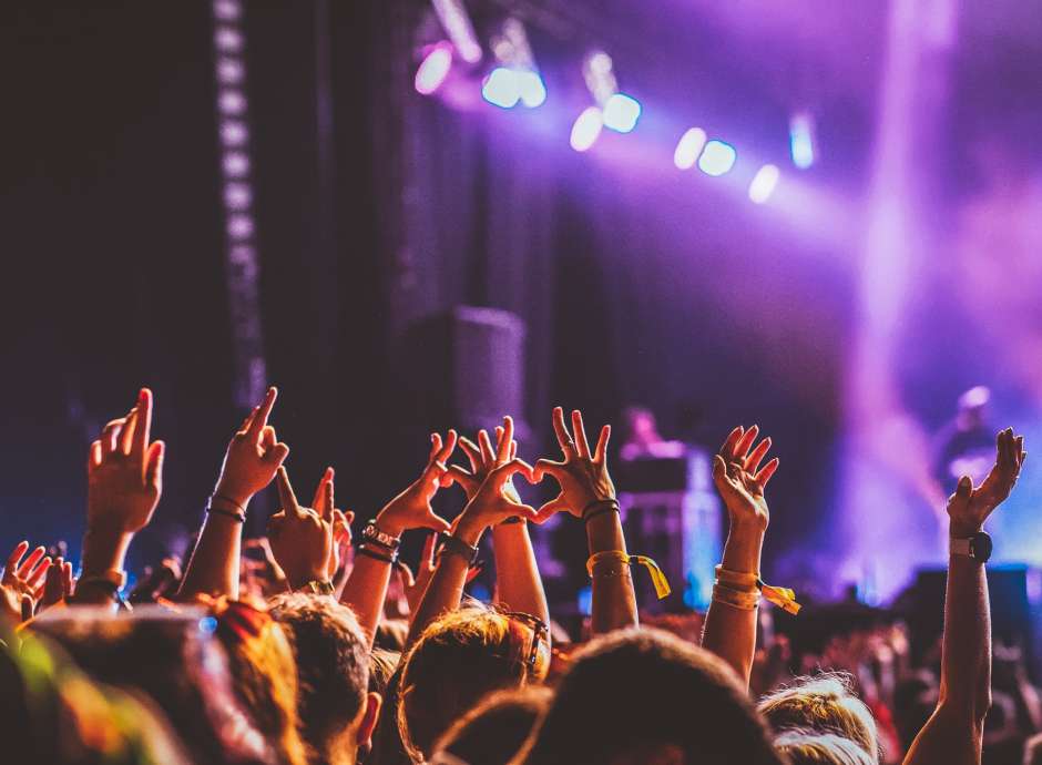 Crowd at a festival 