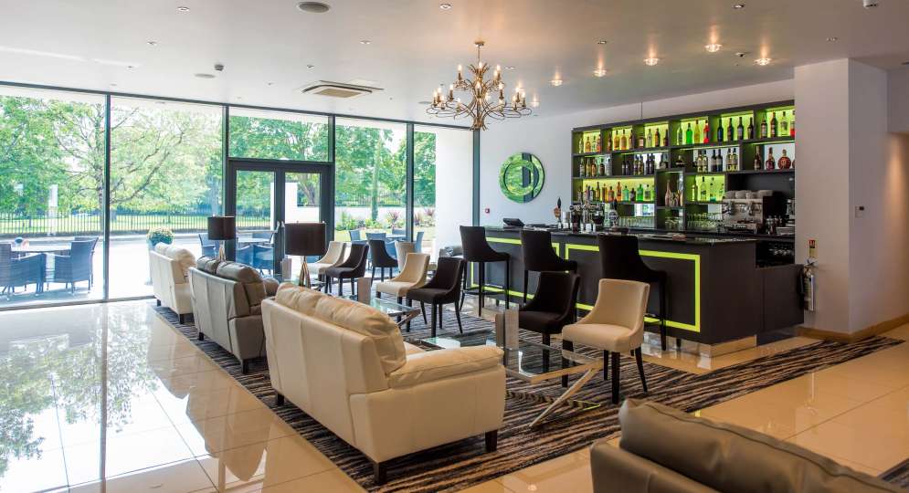 Park Hotel Foyer and Bar Seating Area with View over Rock Park