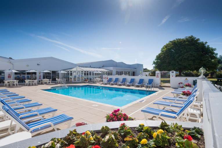 The Barnstaple Hotel Outdoor Swimming Pool and Sun Loungers